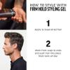 AMERICAN CREW Men's Hair Gel, Firm Hold, Non-Flaking Styling Gel, 3.3 Fl Oz (Pack of 2) view 3