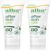 Alba Botanica Aloe Vera Gel for Skin, Cooling After Sun Treatment for Face and Body, Made with Purity Certified 80% Aloe Vera Gel Formula, 8 fl. oz. Tube (Pack of 2) view 1