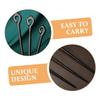 WOONEKY Vintage Hair Stick for Women Chignon Pin Delicate Texture Hair Accessory for Updos and Bun Styles Ebony Design Unique Headdress Item view 3
