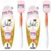 BIC Soleil Glide Disposable Razors for Women, 5 Blades With Shea Butter Moisture Strip For a Smooth Glide, 2 Piece Razor Set (Pack of 2) view 1