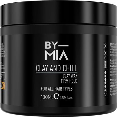 BY MIA Clay and Chill Wax 4.4 fl oz, 130ml | Hair Clay Men | Matte Look | Firm Hold | Mens Hair Clay | Matt Clay Hair Men