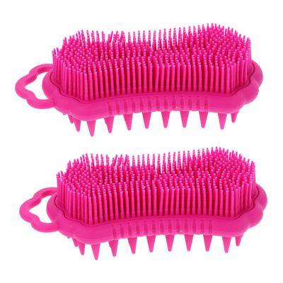 Healeved 2pcs Silicone Scalp Brush Scrubber Exfoliating Shower Brush for Enhanced Circulation and Deep Cleansing Massage Tool for Men and Women