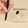 3 Pcs Silicone Makeup Applicator Shadow Brush Eyeshadow Applicators Eyeshadow Brush Lip Mask Makeup Brushes for Liquid Eye Shadow Applying Cream view 2