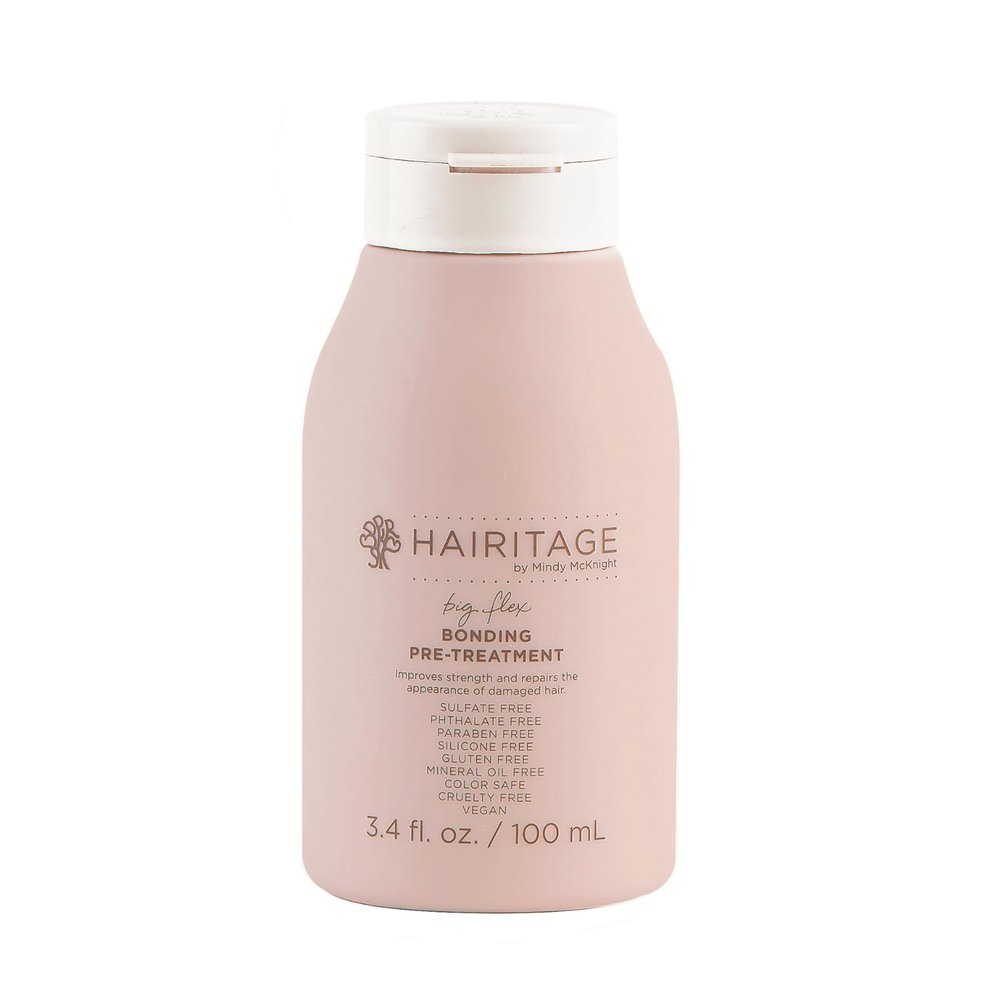 Hairitage Big Flex Bonding Cream Pre-Treatment + Mask with Biotin - Damaged Hair Repair - Formulated with Biotin + Cupuacu Butter - Nourishes Hair + Reduces Breakage, 4 oz.