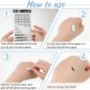 12 Sheets Temporary Tattoo Letters Self-adhesive Custom Temporary Tattoos Fake Letters Tattoo Stickers for Women and Men view 3