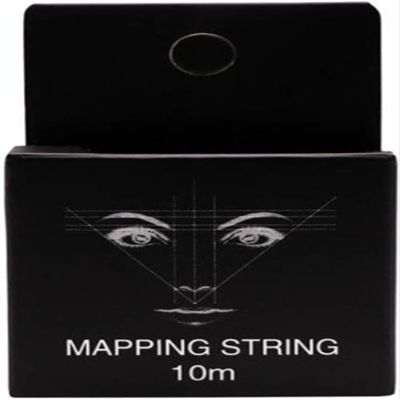 10M Black Pre-Inked Mapping String for Eyebrows Mapping Thread for Eyebrow Permanent Makeup Beauty and Personal Care, Eyebrow Color