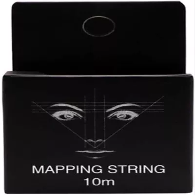 10M Black Pre-Inked Mapping String for Eyebrows Mapping Thread for Eyebrow Permanent Makeup Beauty and Personal Care, Eyebrow Color