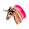 MAGICLULU 1pc Shape Makeup Brush Golden Handle Bristles Professional Blush Foundation Brush for Women and Girls for Makeup Included view 1