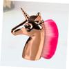 MAGICLULU 1pc Shape Makeup Brush Golden Handle Bristles Professional Blush Foundation Brush for Women and Girls for Makeup Included view 4