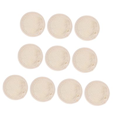 Outanaya 1set Loofah Face Cleaning Pads for Gentle Makeup Removal and Exfoliation Round Facial Sponges Soft and for Daily Cleansing for All Skin Types