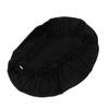 LIFKOME Sleep Bonnet Night Hair Care Silk Bonnet for Women Silk Hair Scarf for Sleeping Black view 2