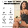 G.Liane Crystal Hair Eraser,Upgraded Painless Crystal Hair Remover,Effective Nano Glass Hair Removal Device and Skin Exfoliation,Body Epilator for Women and Men(Aqua) view 3