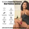 G.Liane Crystal Hair Eraser,Upgraded Painless Crystal Hair Remover,Effective Nano Glass Hair Removal Device and Skin Exfoliation,Body Epilator for Women and Men(Red) view 3