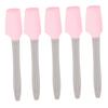 MAGICLULU 5pcs Silicone Makeup Brush for Hand and Foot Care Gentle Spatula for Masks and Waxing Reusable Beauty Tools for Home and Salon Use Ergonomic Design Pink view 1