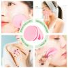 MotBach 60 PCS Pink Round Makeup Sponge, Cosmetic Sponge Round Foam Pad Eye Facial Powder Puff, Beauty Makeup Foundation Powder Blender for Women Lady All Skin Types Wet and Dry Dual Use view 4