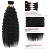RLHAIR Wet and Wavy Human Braiding Hair Super Wave Bulk Human Hair For Braiding No Weft 100g (1Pack-4PCS) Super French Human Braiding Hair For Boho Braids (Super Wave#1b, 22 Inch) view 4