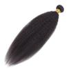 100% Unprocessed 10A Brazilian Yaki Straight Human Hair Extensions, Kinky Straight Bundles 22 Inch, 1 Pack 100g Remy Hair for Black Women Natural Color view 3