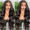 Mnjyihy Women 13X6 Hd Lace Frontal Wig 30 Inch Body Wave Lace Front Wigs Human Hair 13X4 HD Lace Wig 18inches#180% view 3