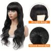 Mnjyihy Women 13X4/13X6 HD Lace Front Human Hair Wigs 150% 180% Density Brazilian Hair Wigs Natural Color Body Wave Human Hair Wig 13x4 Lace Wig 16inches#180% view 4