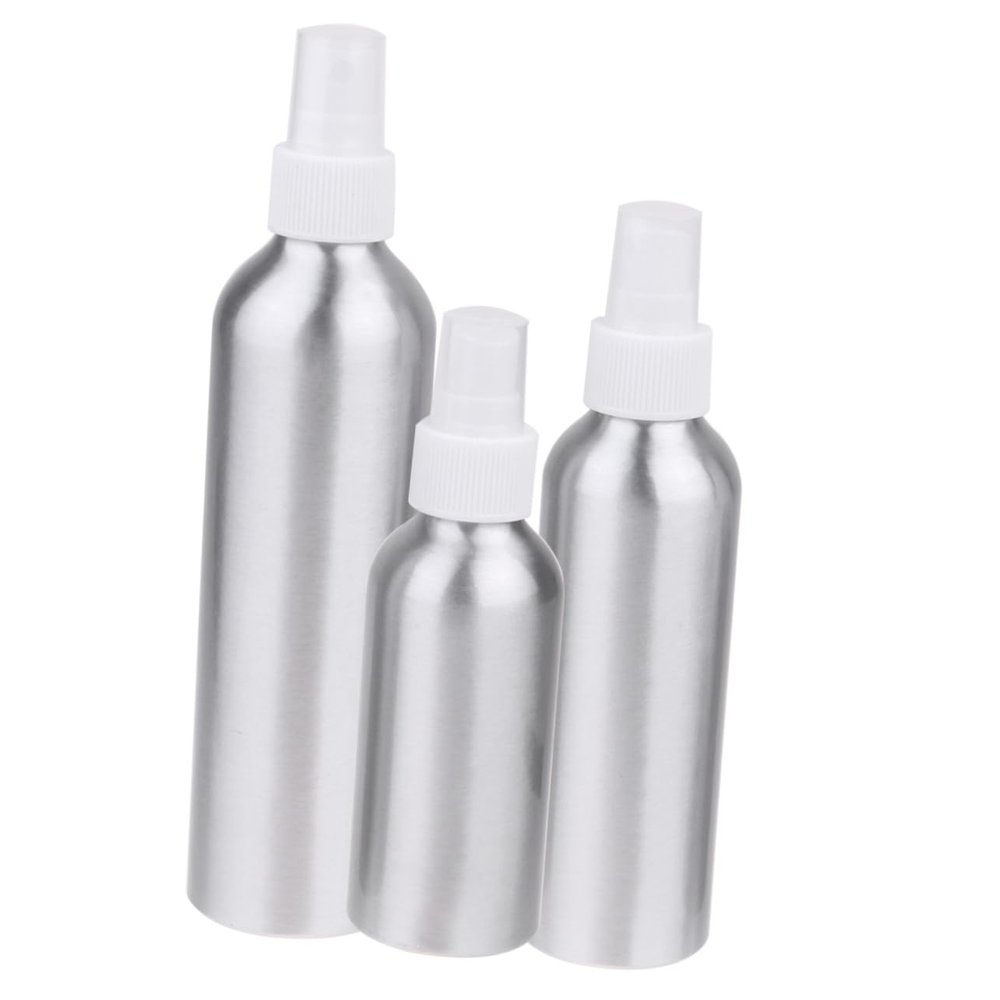 Perfume Bottle Set Refillable 3pcs Aluminum Travel Bottle Spray Nozzle