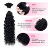 Liqusee Human Braiding Hair 100g One Bundle/Pack 28 Inch Natural Black Water Wave Curly Bulk Human Hair for Braiding No Weft 100% Unprocessed Brazilian Human Hair Braiding Hair for Boho Braids view 2
