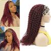 Bellarayine Headband Wig Human Hair Deep Wave Human Hair Headband Wig Glueless Curly Hair Human Hair Wigs None Lace Front Wigs for Black Women Human Hair (10inch,99J) view 4