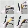 Colorful Manual Shaving Straight Razors Single Edge Blades Foldable Stainless Hair Removal Beard Face Underarm Body Groomers Eyebrow Trimmers Barber Razors Moustache Beard Removal (Color : 100 Pieces view 3