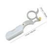 Gold Black Silver Gear Shaped Handle Design Razors With Blades Hair Removal Shaving Knife Beard Face Underarm Stainless Body Eyebrow Trimmers Barber Razors Moustache Beard Removal (Color : Silver-20 view 3