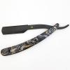 Ghost Shaving Knife Single Edge Dual Blade Razor Foldable Shaver SUS Black Hair Removal Beard Face Underarm Body Eyebrow Bikini Manual Shaving Straight Razors (Color : TD106MG4-20 Blades) view 1