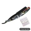 Ghost Shaving Knife Single Edge Dual Blade Razor Foldable Shaver SUS Black Hair Removal Beard Face Underarm Body Eyebrow Bikini Manual Shaving Straight Razors (Color : TD106MG2-25 Blades) view 2