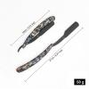 Ghost Shaving Knife Single Edge Dual Blade Razor Foldable Shaver SUS Black Hair Removal Beard Face Underarm Body Eyebrow Bikini Manual Shaving Straight Razors (Color : TD106MG2-25 Blades) view 3