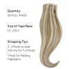Hotbanana Tape in Hair Extensions Human Hair, 14" 20pcs 50g, #P8A/22 view 2