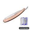 Colorful Manual Shaving Straight Razors Single Edge Blades Foldable Stainless Hair Removal Beard Face Underarm Body Groomers Eyebrow Trimmers Barber Razors Moustache Beard Removal (Color : TD106CHD-2 view 2