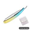 Colorful Manual Shaving Straight Razors Single Edge Blades Foldable Stainless Hair Removal Beard Face Underarm Body Groomers Eyebrow Trimmers Barber Razors Moustache Beard Removal (Color : TD106CHA-2 view 2