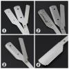 Colorful Manual Shaving Straight Razors Single Edge Blades Foldable Stainless Hair Removal Beard Face Underarm Body Groomers Eyebrow Trimmers Barber Razors Moustache Beard Removal (Color : 60 Pieces view 3