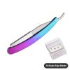Colorful Manual Shaving Straight Razors Single Edge Blades Foldable Stainless Hair Removal Beard Face Underarm Body Groomers Eyebrow Trimmers Barber Razors Moustache Beard Removal (Color : TD106CHC-2 view 2