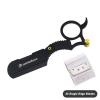 Gold Black Silver Gear Shaped Handle Design Razors With Blades Hair Removal Shaving Knife Beard Face Underarm Stainless Body Eyebrow Trimmers Barber Razors Moustache Beard Removal (Color : Black-25 B view 2