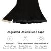 HOTBANANA Tape in Hair Extensions, 20 Inch 20pcs 50g Jet Black Tape in Real Remy Human Hair Extensions Straight view 3
