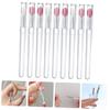 HAKIDZEL 9pcs Silicone Lip Brush Lip Brushes Cover for Lipstick Gloss Concealer Mask Applicator Easy to Clean Small Makeup view 2