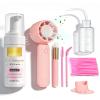 Eyelash Extension Cleanser Lash Mousse Lash Shampoo for Extensions, USB Mini Portable Fan Rechargeable Electric Handheld Air Conditioning (lash kit-handheld fan) view 1