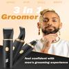 RAXMETRY Manscape Body Hair Trimmer for Men-3 in 1 Electric Razor Groin Groomer,IPX7 Waterproof,Versatile Hair Trimmer for Ball/Pubic/Chest/Beard/Nose,USB-C Rechargeable,Gifts for Him Dad view 3