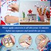 Dansib 24 Pcs Mini Sunscreen Bulk for Summer Wedding Party Spf 30 Water Resistant Sunscreen Lotion Bulk 1oz Travel Size for Thank You Gifts Wedding Party Supplies(White Cream,Independence Day) view 4