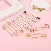 16PCS Derby Hair Clips Derby Bobby Pins Enamel Horseshoes Rose Flower Horse Hair Barrettes Horse Racing Hair Accessories Derby Day Gifts view 2