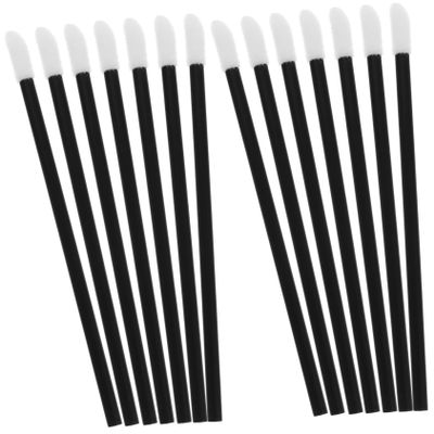 FOMIYES 200pcs Hollow Lip Brush Lipstick Wands Brush for Makeup Lip Mask Brush Makeup Use Lipstick Brush Lip Mask Applicator Lipstick Applicator Beauty Salon Supplies Cosmetics Brush, Black