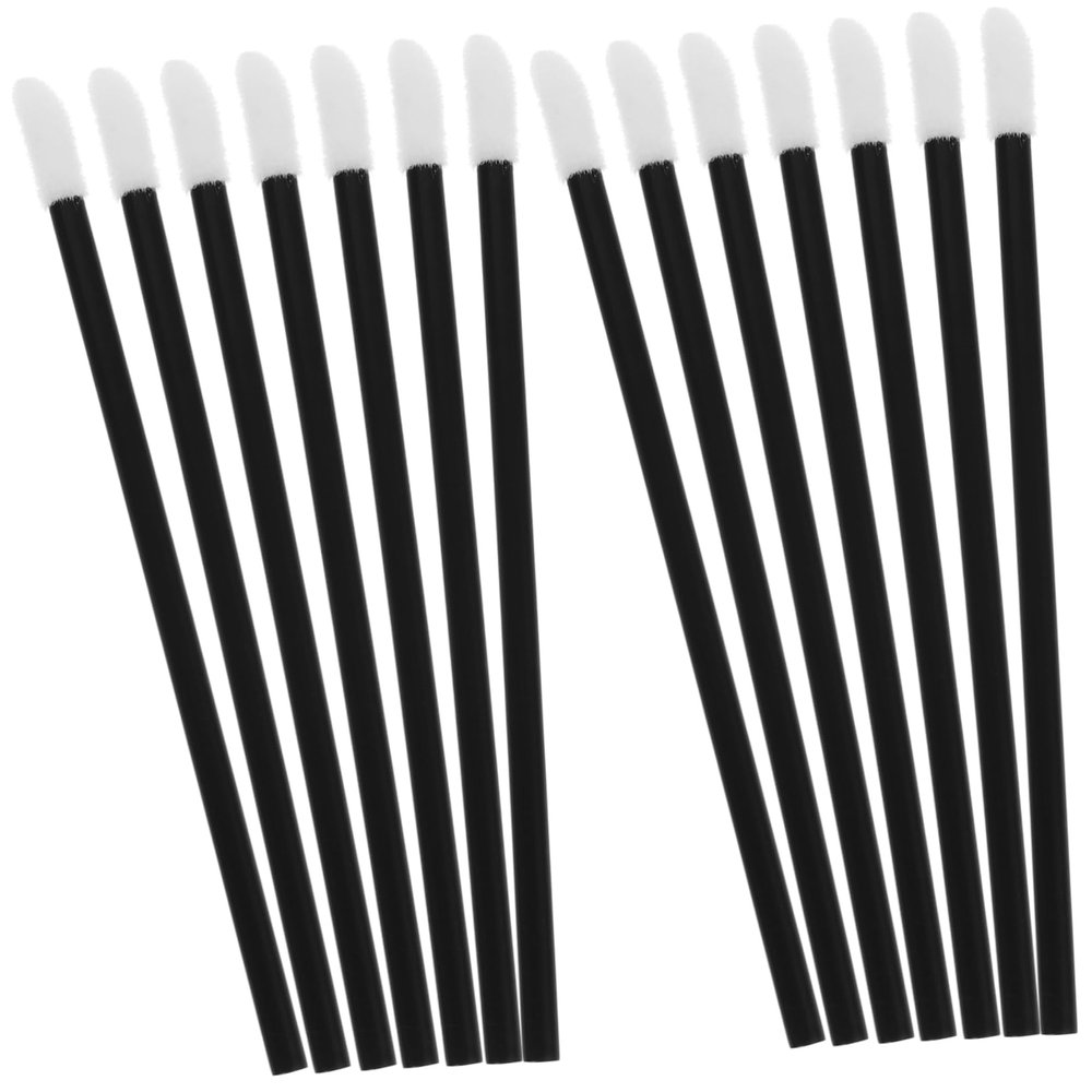 FOMIYES 200pcs Hollow Lip Brush Lipstick Wands Brush for Makeup Lip Mask Brush Makeup Use Lipstick Brush Lip Mask Applicator Lipstick Applicator Beauty Salon Supplies Cosmetics Brush, Black