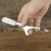 Ergonomic Handle Design Razors With Blades Beard Hair Removal Shaving Knife Manual Face Underarm Bikini Stainless Body Eyebrow Trimmers Barber Razors Moustache Beard Removal (Color : 100 Pieces Blade view 4