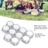 10 PCS Cream Jar, Empty Plastic Jars Pot, Reusable Leakproof Cosmetic Containers for Creams Lotions Cosmetics DIY view 3