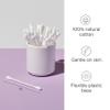 Diane Cotton Swabs, 375 ct. 2-Pack - Super Soft for Sensitive Skin, Gentle on Face, Makeup and Beauty Applicator, Nail Polish Removal, 3 inches Long for Beauty, Personal Care, Crafts view 2