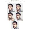 Beard Shaping Tool Template for Shaving, Shaper Suitable for Trimming Beards Tools for Shaved Shaver, Beard Mustache Combs (Black) view 2