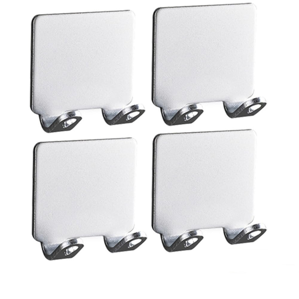 GROWBY Shaving Razor Holder Multi-Function Men Shaving Shaver Storage Hook Wall Shelf Razor Rack Bathroom Kitchen Organizer Accessories,Sliver,4pcs